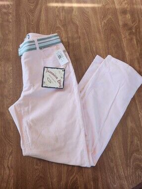 Jamaica Bay Light Pink Corduroy Pants With Belt